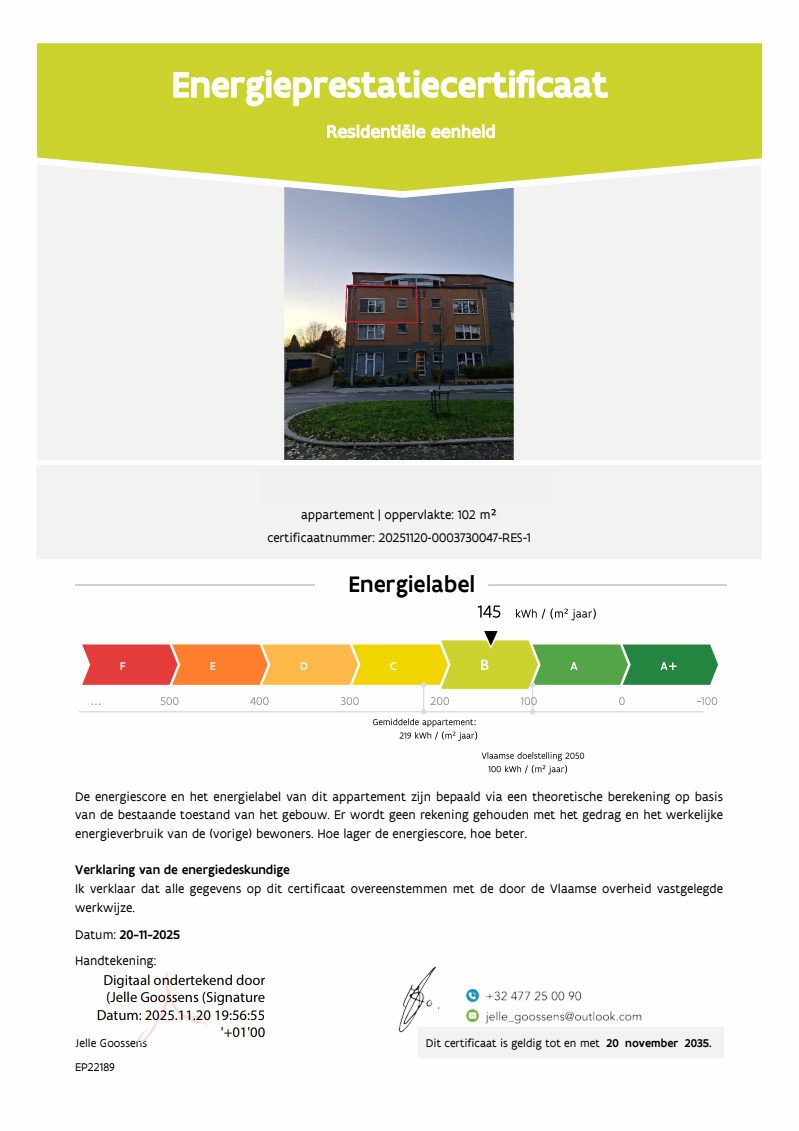 EPC Certificaat